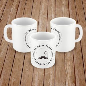 Tazas decoradas. El mejor padre garantía 100 %