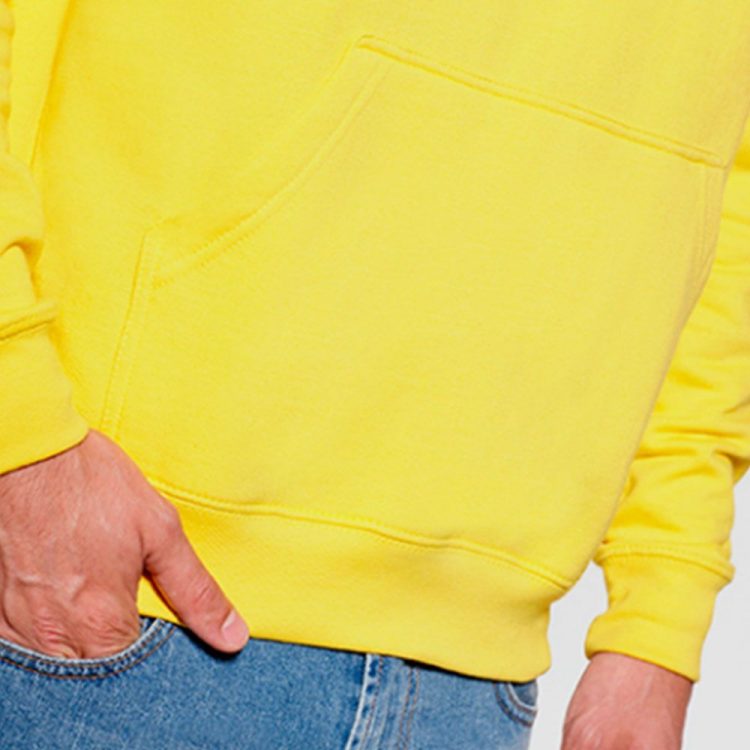 Sudadera de capucha roly capucha amarilla, detalle 2
