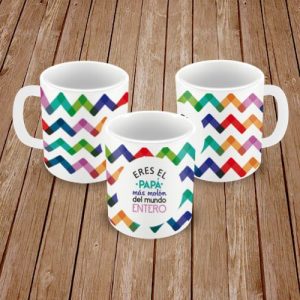 Taza con frase. Eres el Papá, más molón del mundo entero