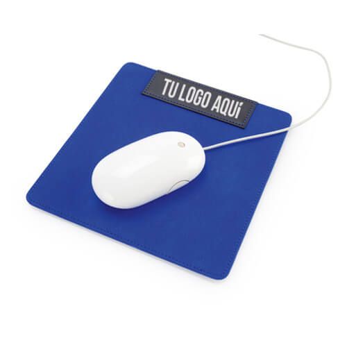 alfombrilla de ratón personalizada con detalle-rial azul